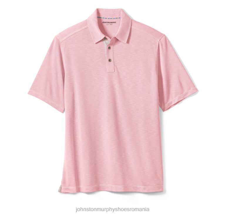 roz 6FF4F485 bărbați Johnston  Murphy polo vintage slub îmbrăcăminte