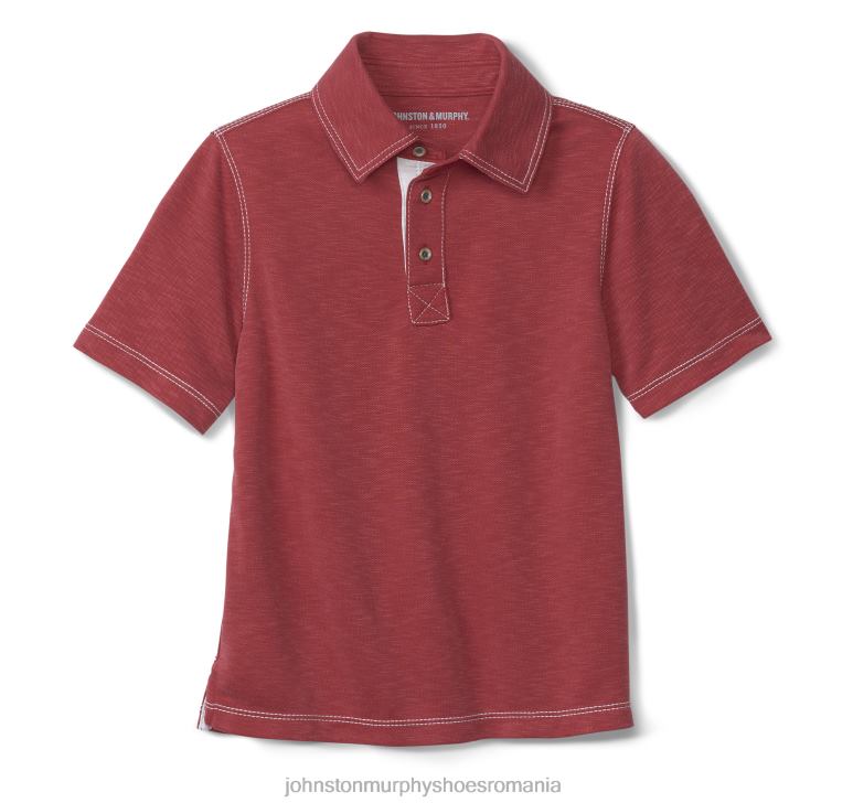 roșu 6FF4F1443 băiat Johnston  Murphy polo vintage pentru băieți îmbrăcăminte