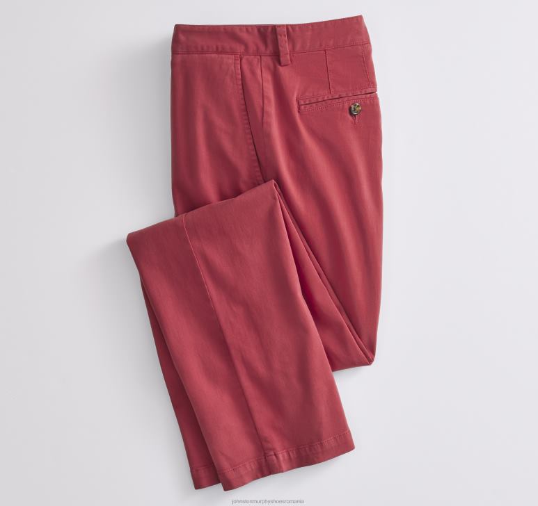 roșu 6FF4F644 bărbați Johnston  Murphy pantaloni chino spalati îmbrăcăminte