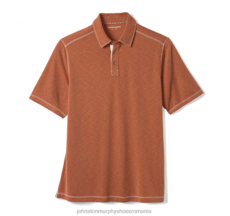 rugini 6FF4F448 bărbați Johnston  Murphy polo vintage slub îmbrăcăminte