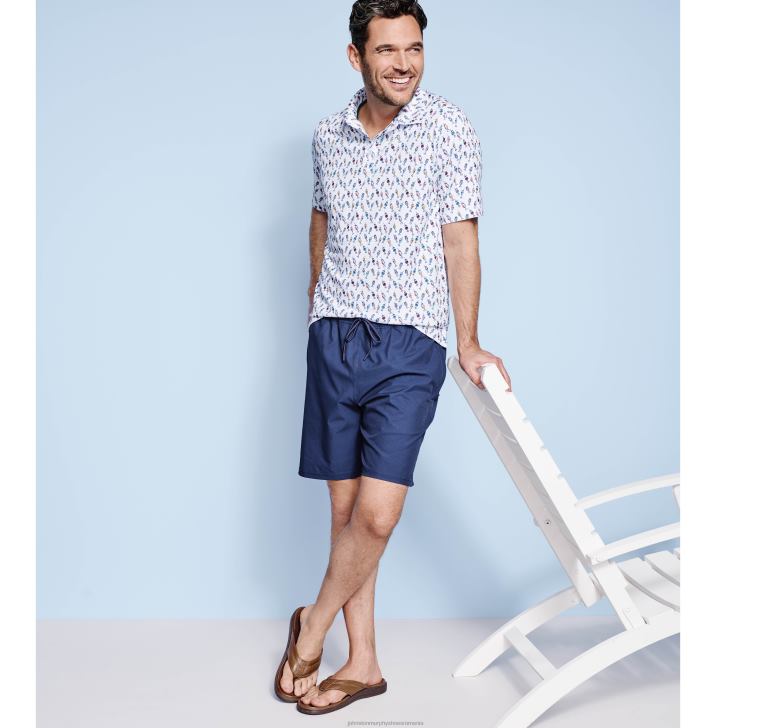 solid bleumarin 6FF4F840 bărbați Johnston  Murphy pantaloni scurți de baie îmbrăcăminte