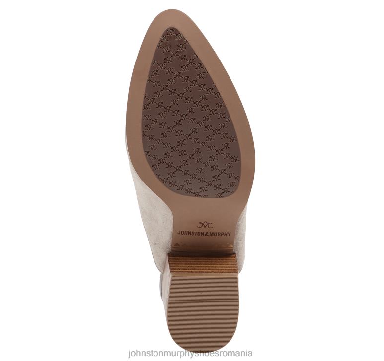 taupe piele intoarsa italiana 6FF4F1249 femei Johnston  Murphy trista mule pantofi