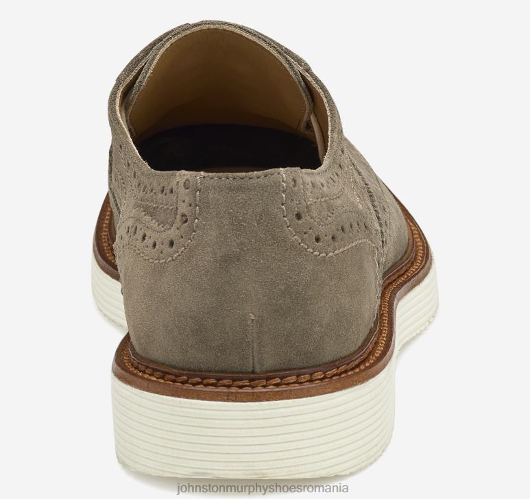 taupe piele intoarsa italiana 6FF4F306 bărbați Johnston  Murphy Jameson Longwing pantofi