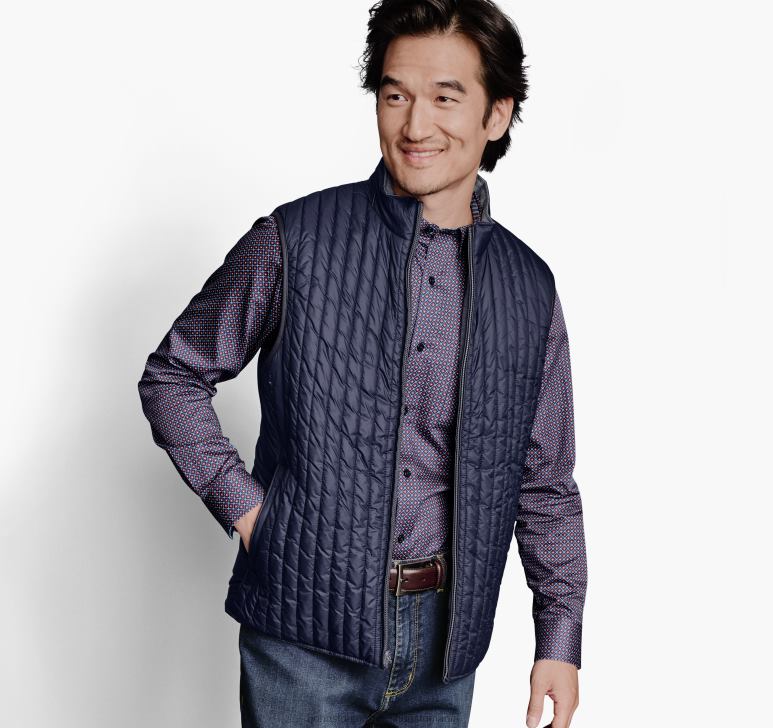 taupe/marine 6FF4F891 bărbați Johnston  Murphy vestă reversibilă îmbrăcăminte