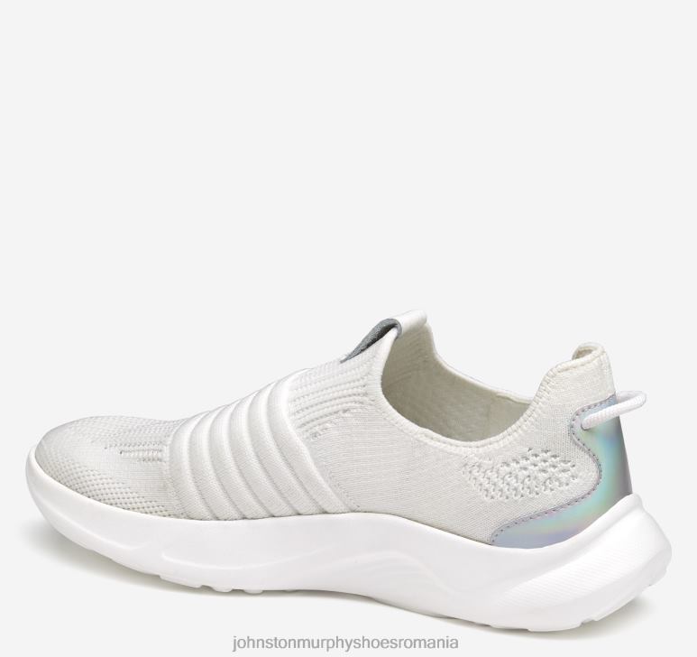 tricot alb 6FF4F1211 femei Johnston  Murphy escape tricot slip-on pantofi