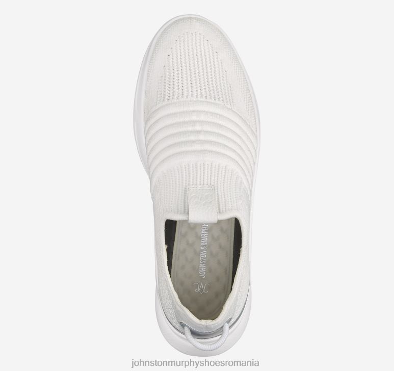 tricot alb 6FF4F1211 femei Johnston  Murphy escape tricot slip-on pantofi