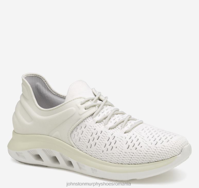 tricot alb/nailon 6FF4F1193 femei Johnston  Murphy activați tricot u-gât pantofi