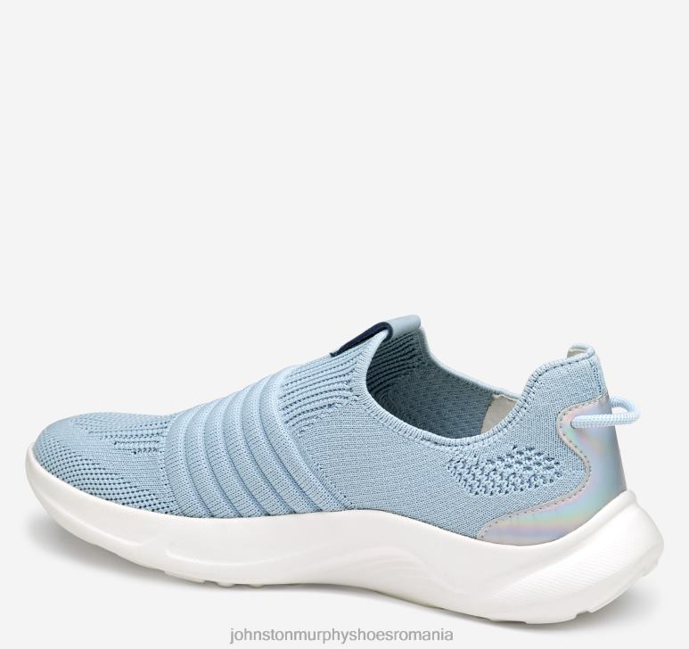 tricot albastru deschis 6FF4F1190 femei Johnston  Murphy escape tricot slip-on pantofi