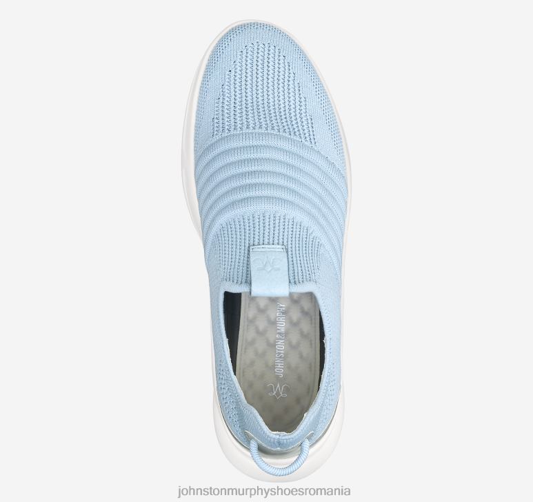 tricot albastru deschis 6FF4F1190 femei Johnston  Murphy escape tricot slip-on pantofi