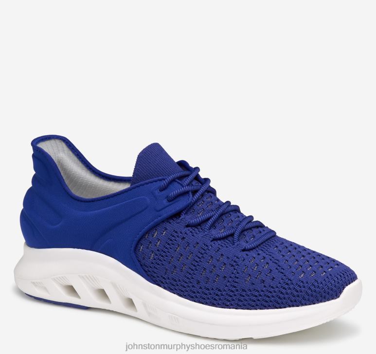 tricot albastru/nailon 6FF4F1210 femei Johnston  Murphy activați tricot u-gât pantofi