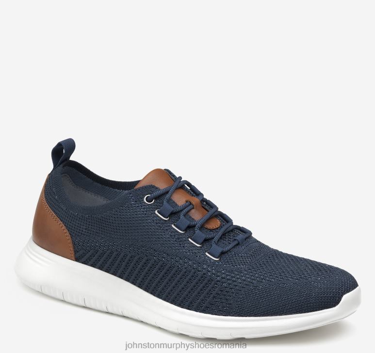 tricot bleumarin 6FF4F1 bărbați Johnston  Murphy amherst tricot u-gât pantofi