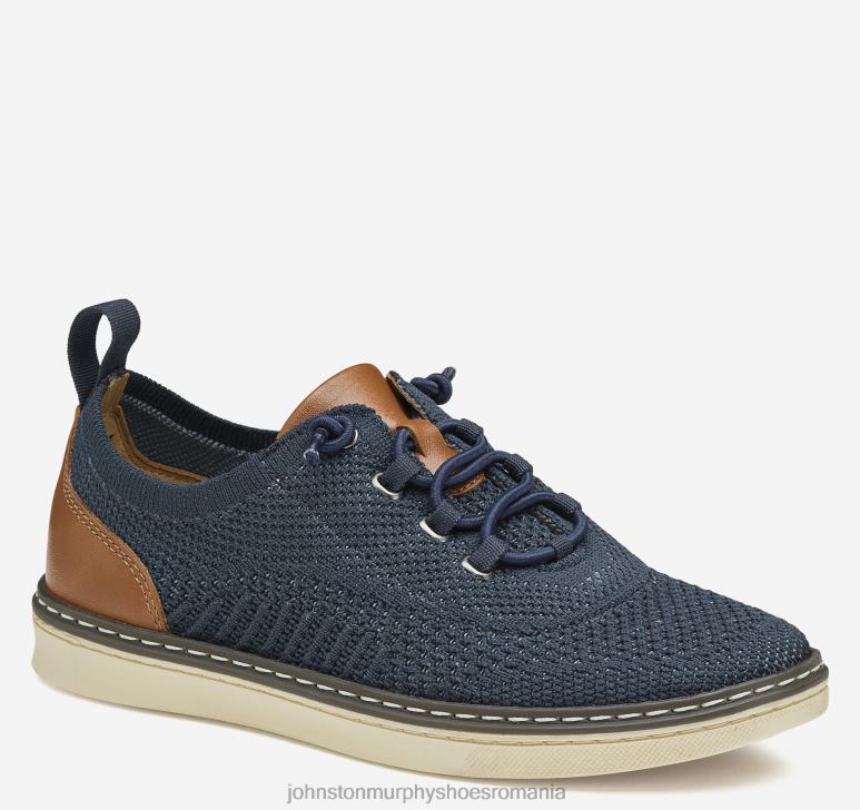 tricot bleumarin 6FF4F1343 băiat Johnston  Murphy copil mic mcguffey tricot u-gât pantofi