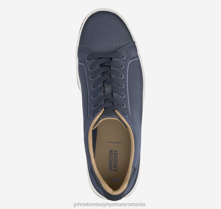tricot bleumarin 6FF4F53 bărbați Johnston  Murphy daxton tricot șiret pantofi
