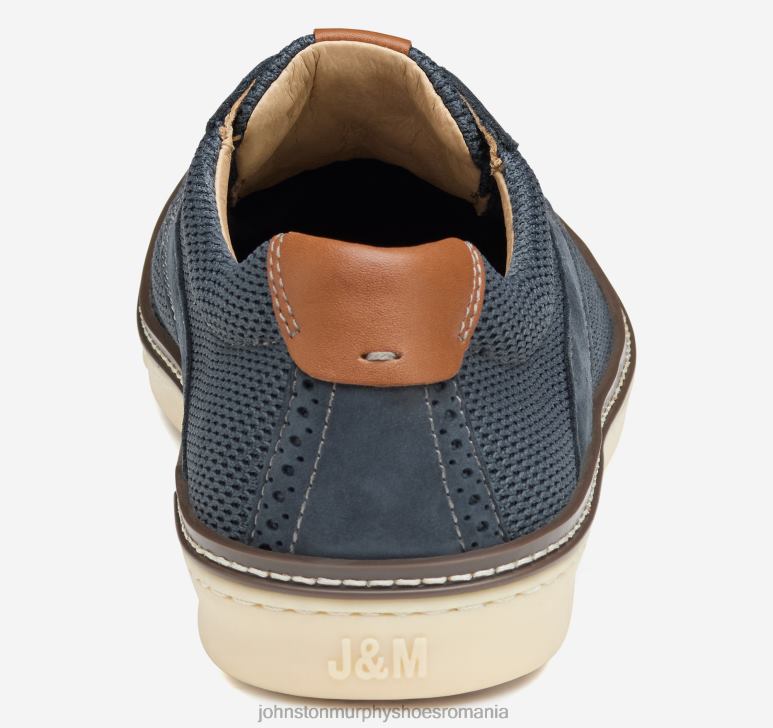 tricot bleumarin/nubuc 6FF4F4 bărbați Johnston  Murphy şa mcguffey knit pantofi