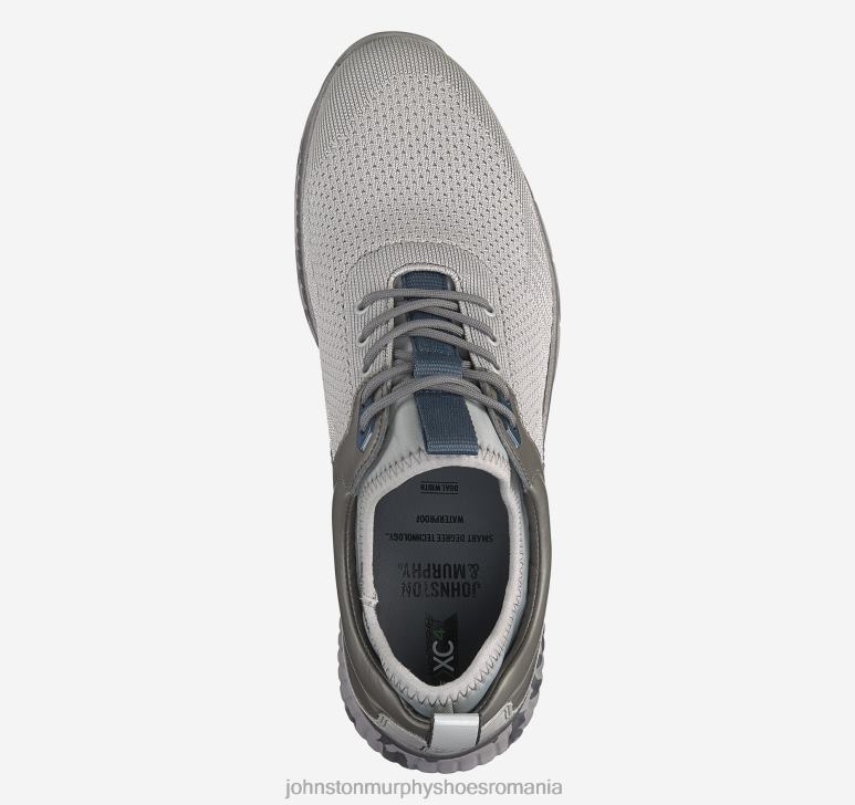 tricot gri 6FF4F122 bărbați Johnston  Murphy xc4 h2-sport hibrid tricot u-gât pantofi