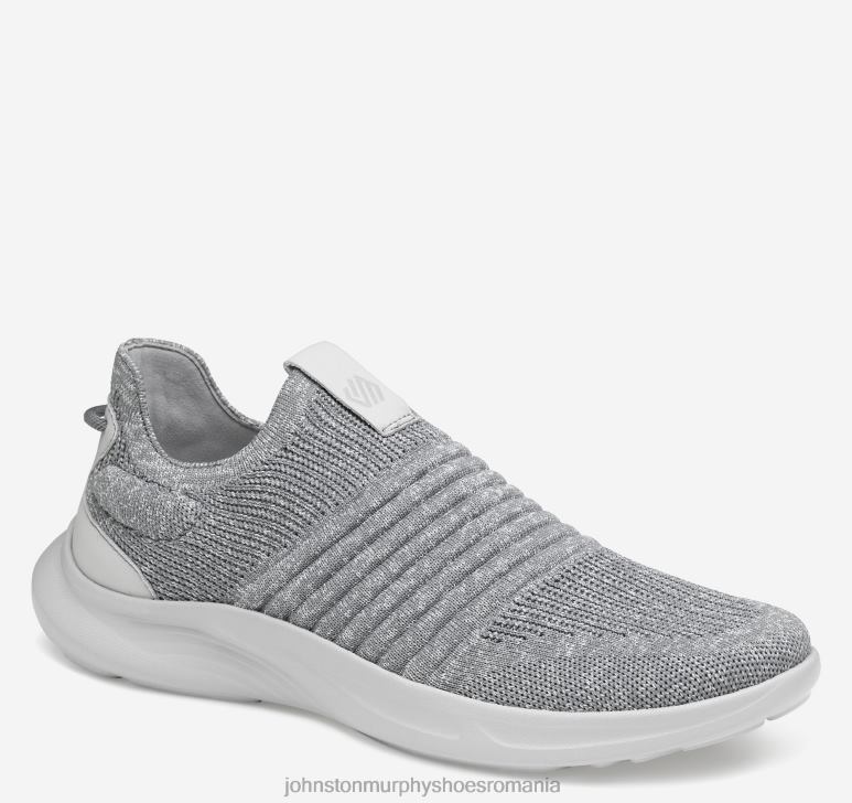 tricot gri 6FF4F16 bărbați Johnston  Murphy escape tricot slip-on pantofi