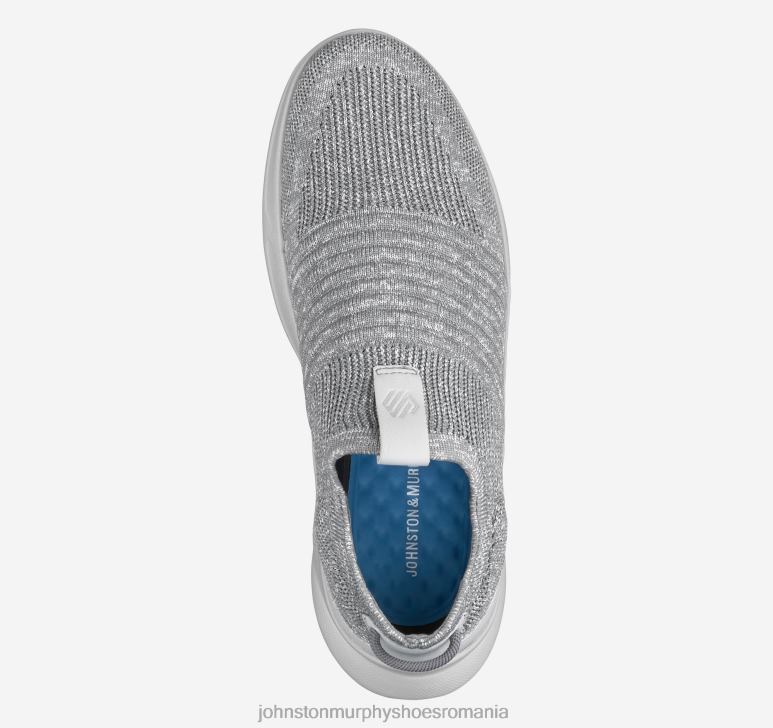 tricot gri 6FF4F16 bărbați Johnston  Murphy escape tricot slip-on pantofi