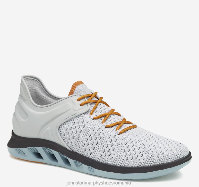 tricot gri deschis/neopren gri deschis 6FF4F139 bărbați Johnston  Murphy activați tricot u-gât pantofi
