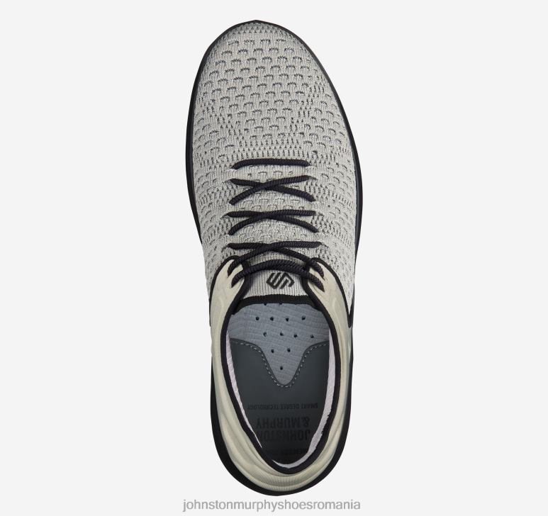 tricot gri/nailon 6FF4F117 bărbați Johnston  Murphy activați tricot u-gât pantofi