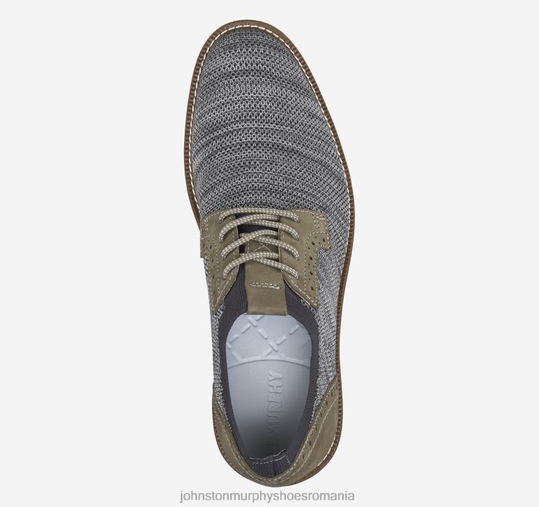 tricot marmorat gri/nubuc 6FF4F127 bărbați Johnston  Murphy duncan tricot degetul simplu pantofi