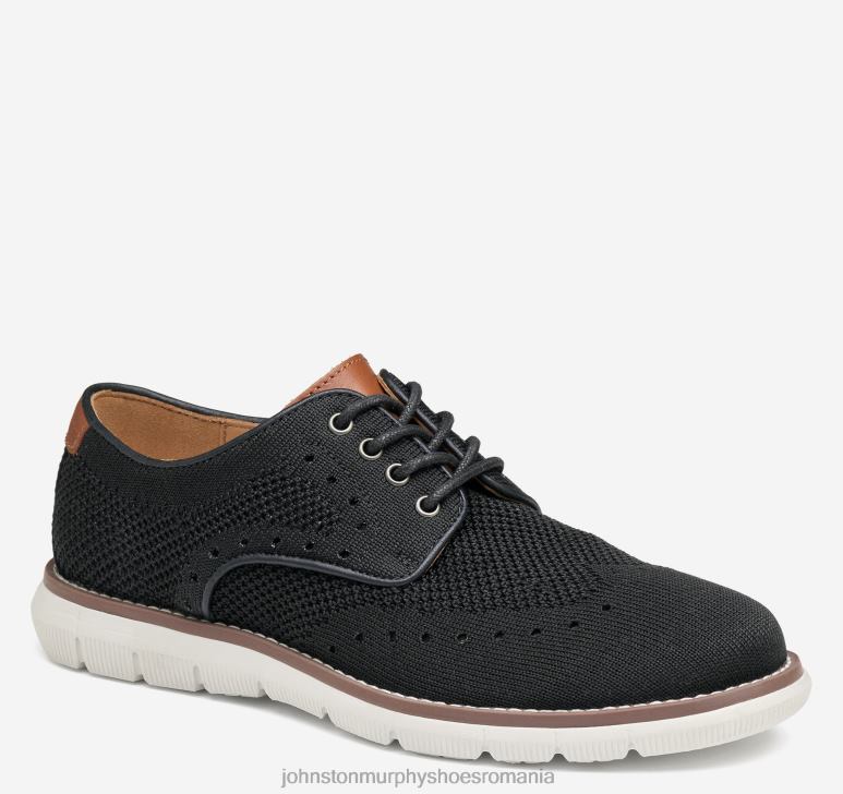 tricot negru 6FF4F1348 băiat Johnston  Murphy copil mare holden tricot vârful aripii pantofi