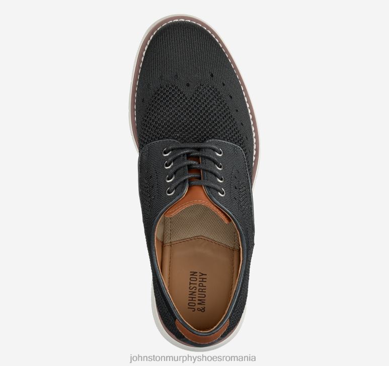 tricot negru 6FF4F1348 băiat Johnston  Murphy copil mare holden tricot vârful aripii pantofi