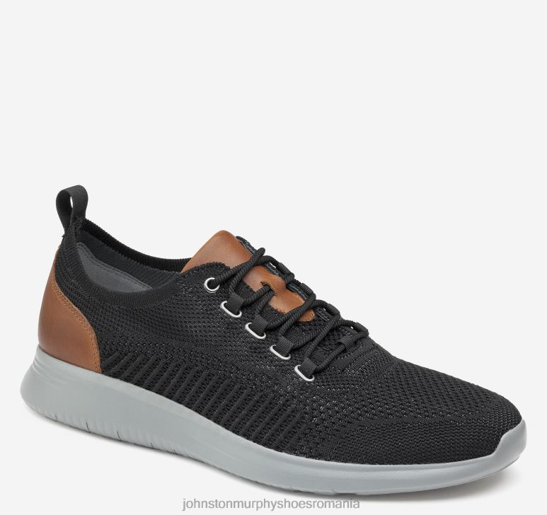 tricot negru 6FF4F21 bărbați Johnston  Murphy amherst tricot u-gât pantofi