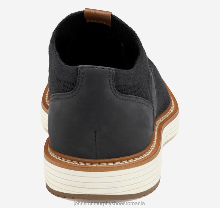 tricot negru 6FF4F43 bărbați Johnston  Murphy upton tricot deget simplu pantofi