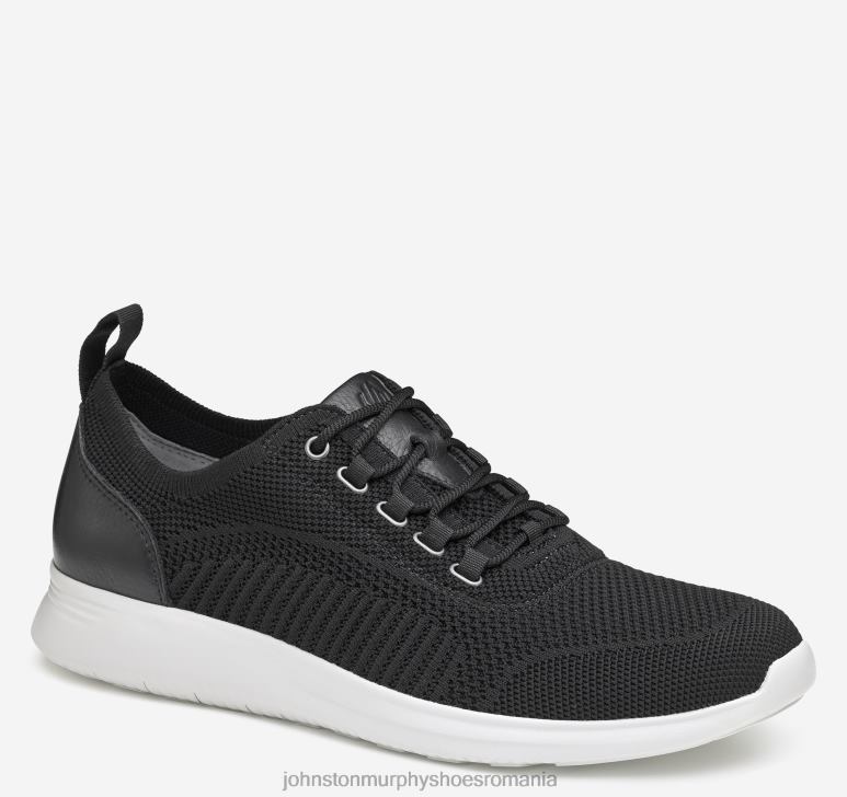 tricot negru cu bordură neagră 6FF4F33 bărbați Johnston  Murphy amherst tricot u-gât pantofi