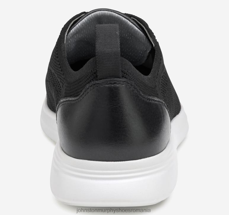 tricot negru cu bordură neagră 6FF4F33 bărbați Johnston  Murphy amherst tricot u-gât pantofi