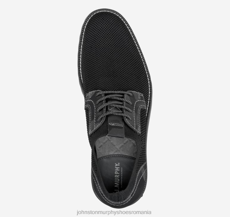tricot negru/piele embosată camo 6FF4F40 bărbați Johnston  Murphy duncan tricot degetul simplu pantofi