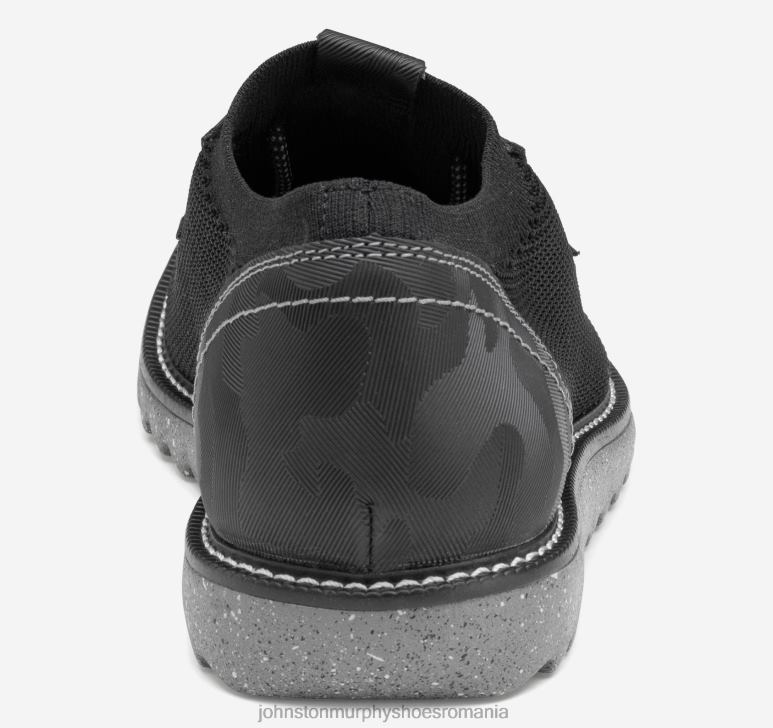 tricot negru/piele embosată camo 6FF4F40 bărbați Johnston  Murphy duncan tricot degetul simplu pantofi