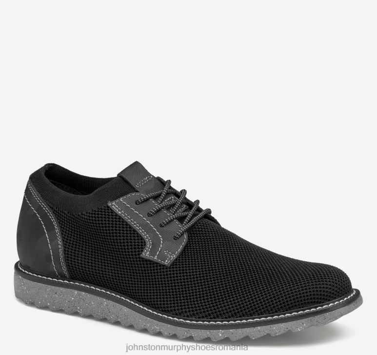 tricot negru/piele embosată camo