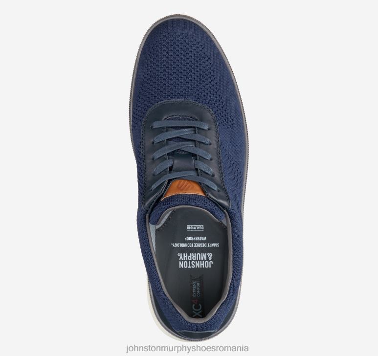 tricot reciclat bleumarin 6FF4F134 bărbați Johnston  Murphy xc4 foust tricot u-gât pantofi