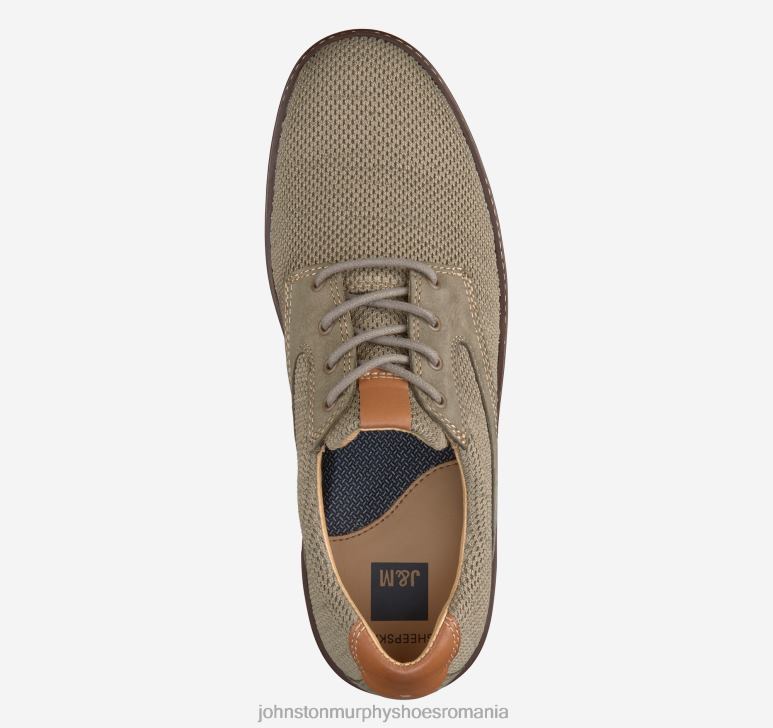 tricot taupe/nubuc 6FF4F2 bărbați Johnston  Murphy şa mcguffey knit pantofi
